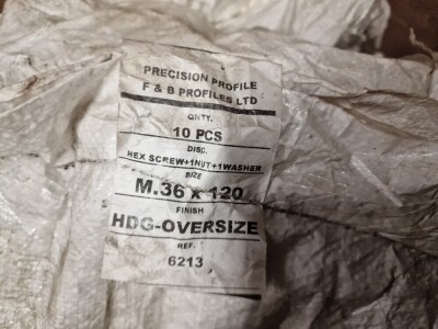 Approx 50 x M36 x 120 8.8 Nuts Bolts & Washers - 3