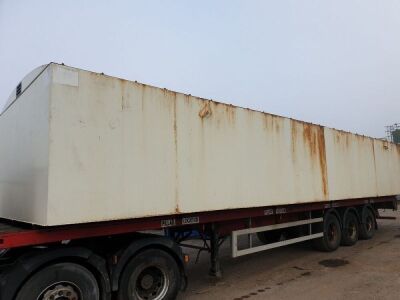 70,000 Litre Bulk Fuel Tank c/w 1996 York Triaxle Flat Trailer - 9