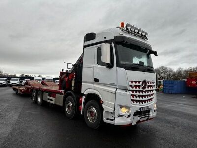 2019 Mercedes Arocs 3246 8x4 Hiab Unit With Drag