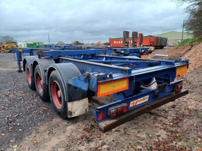 2002 General Trailers Triaxle Skeletal Trailer - 3