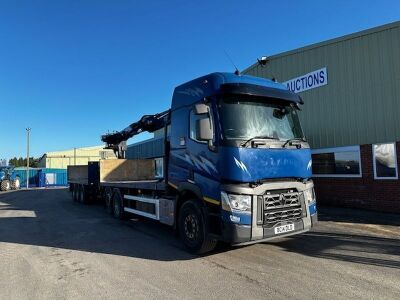 2014 Renault C460 6x2 Rear Lift Brick Crane Lorry