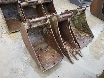 3x Digging Buckets 50mm Pins - 3