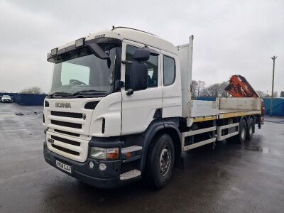 2008 Scania P310 6x2 Rear Lift Crane Flat