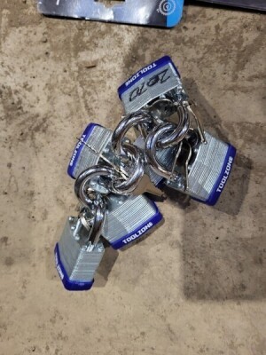 6 x Padlocks all With Same Key
