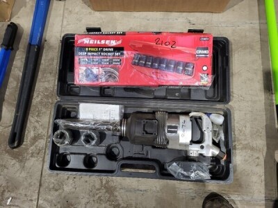 1inch Drive Air Gun & Deep Impact Socket Set