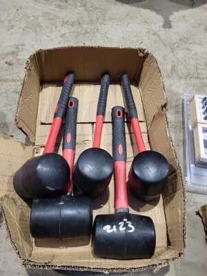 5 x Large Rubber Mallets