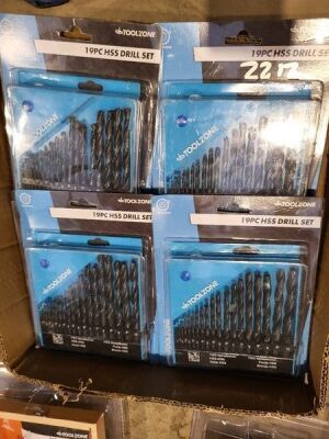 4 x 19pc Metal Drill Bit Set