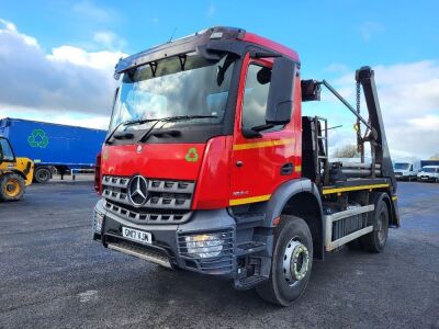 2017 Mercedes 1824 4x2 Skip Loader - 2