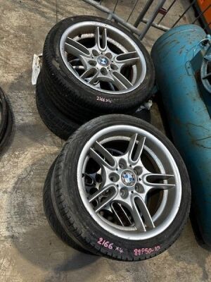 Set of 4, 17” BMW M Sport Alloy Wheels & Tyres