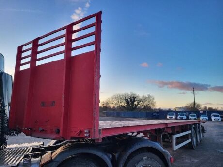 2001 Weightlifter Triaxle Bolster Flat Trailer