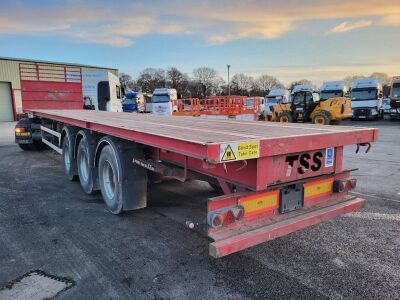 2001 Weightlifter Triaxle Bolster Flat Trailer - 2