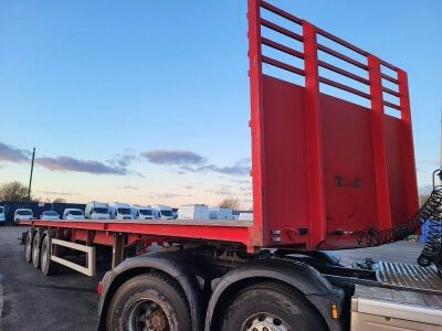 2001 Weightlifter Triaxle Bolster Flat Trailer - 4