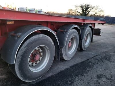 2001 Weightlifter Triaxle Bolster Flat Trailer - 5