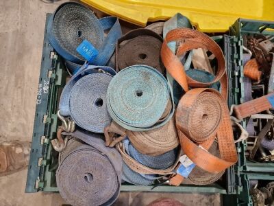 Qty Ratchet Straps, Lifting Sling, D Links & 3 x Sledges - 4