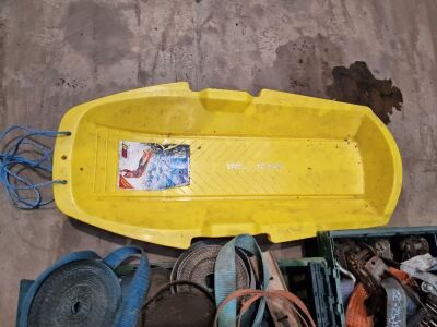 Qty Ratchet Straps, Lifting Sling, D Links & 3 x Sledges - 7