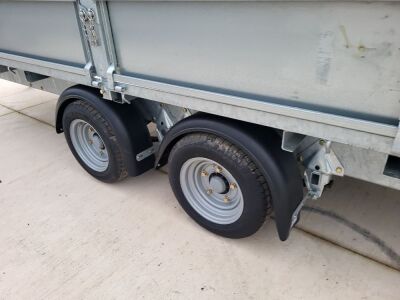 Unused Ifor Williams Tandem Axle Drawbar Dropside Flat Trailer - 8