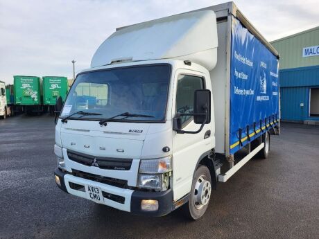 2013 Mitsubishi Fuso Canter 7C18 4x2 Curtainside Rigid