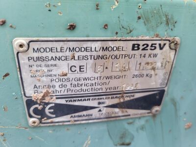 1998 Yanmar B25V Mini Digger - 11