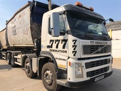 2009 Volvo FM440 8x4 Drawbar Big Hook Loader XR