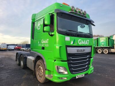 2015 DAF XF510 6x2 Rear Lift Tractor Unit