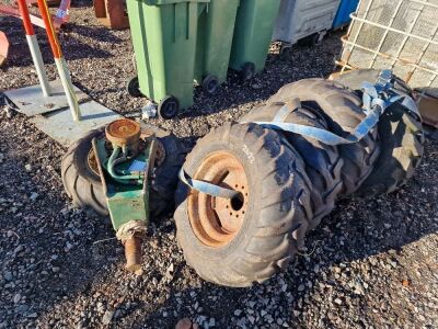 6 x Moffett Forklift Rims & Tyres