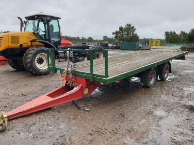 1991 Wheelbase Tandem Axle Drawbar Flat Trailer