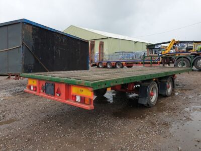 1991 Wheelbase Tandem Axle Drawbar Flat Trailer - 3