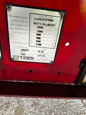 2018 Tiger Triaxle 13.7m Curtainside Trailer - 10