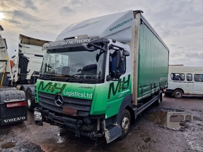 2018 Mercedes Atego 821 4x2 Curtainside Rigid 