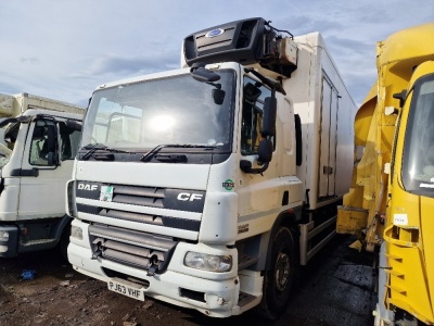 2013 DAF CF 75 310 6x2 Rear Lift Fridge Box Van Rigid 