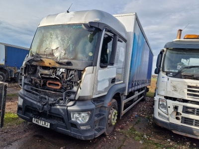 2017 Mercedes Actros 1824 4x2 Curtainside Rigid 