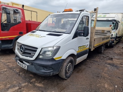 2018 Mercedes Sprinter Dropside Flat Van 