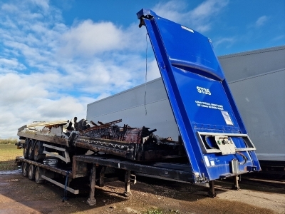 2015 Lawrence David Triaxle Stepframe Flat Trailer - 2