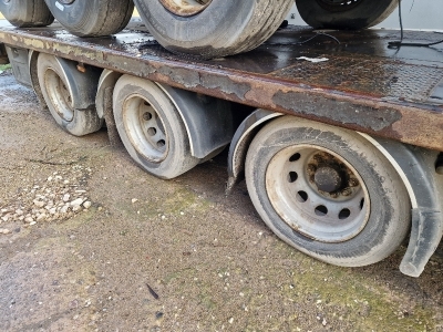 2015 Lawrence David Triaxle Stepframe Flat Trailer - 6