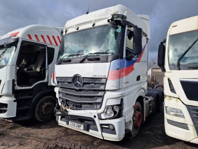 2016 Mercedes Actros 2545 6x2 Midlift Tractor Unit 