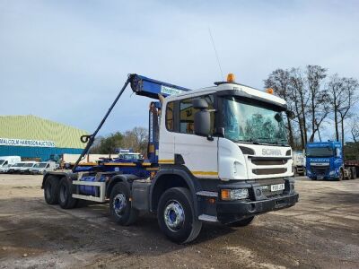 2015 Scania P370 8x4 Hook Loader 