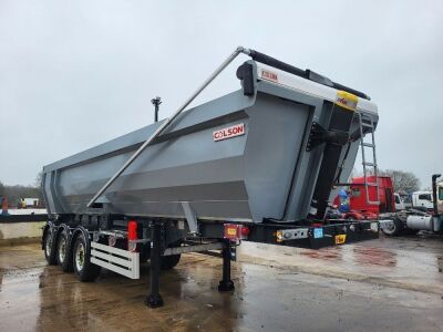 New & Unused 2024 Colson Halfpipe 35 Cubic Yard Triaxle Tipping Trailer