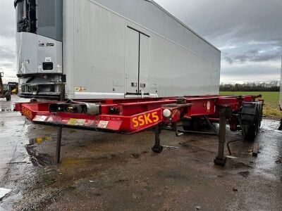 2010 Dennison Triaxle Sliding Skeletal Trailer