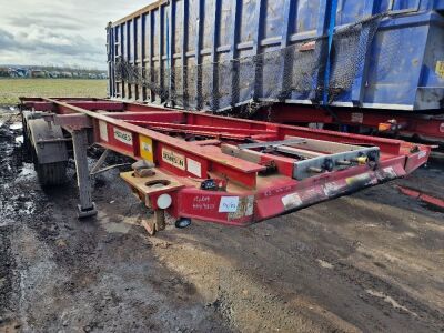 2006 Dennison Triaxle Sliding Skeletal Trailer 