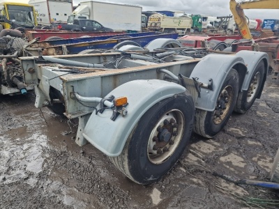 Triaxle BPW Axles, Disc Brakes Trailer Chassis Section