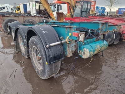 Triaxle BPW Axles, Disc Brakes Trailer Chassis Section, Alloys