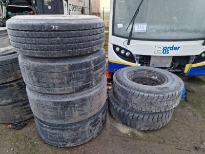 6 x Truck Rims & Tyres