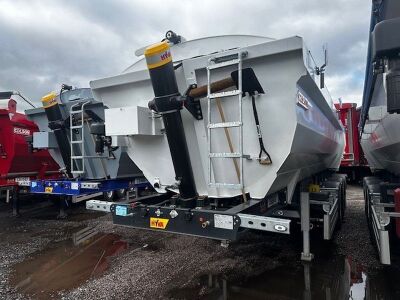 New & Unused 2023 Colson Agglite Halfpipe 35 Cubic Yard, 6.4ton Hardox Aggregate Triaxle Tipping Trailer