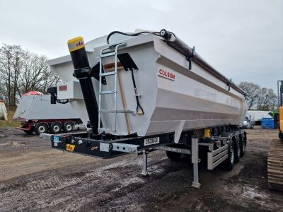 New & Unused 2024 Colson Agglite Halfpipe 35 Cubic Yard, 6.4ton Hardox Aggregate Triaxle Tipping Trailer