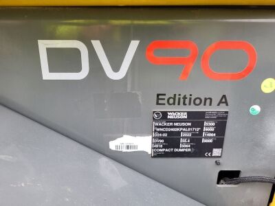 2022 Wacker Neuson DV90 Duel View 9ton Straight Tip Dumper - 11