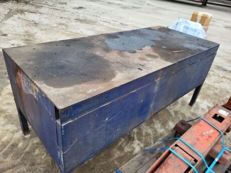 3ft x 7ft Steel Work Bench & Under Shelf