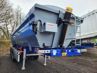 New & Unused 2024 Colson Agglite Halfpipe 35 Cubic Yard, 6.4ton Hardox Aggregate Triaxle Tipping Trailer - 2