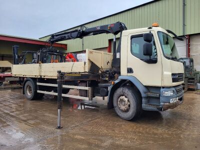 2011 DAF LF55 220 4x2 Dropside Brick Crane Rigid