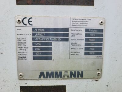 2015 Ammann AFW500E Tarmac Paver - 19