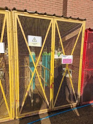 2 x Gas Bottle Storage Cages